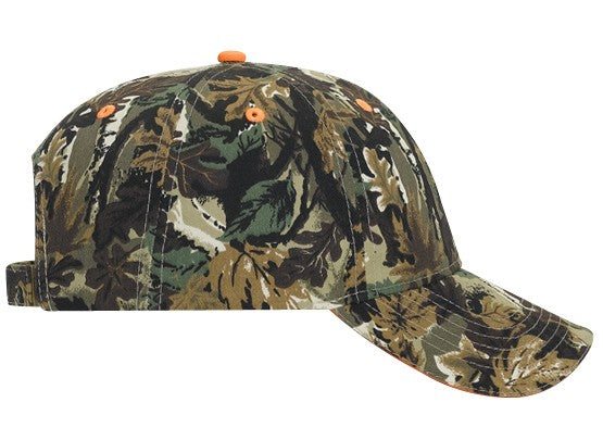 71-602 OTTO CAP Camouflage 6 Panel Low Profile Baseball Cap