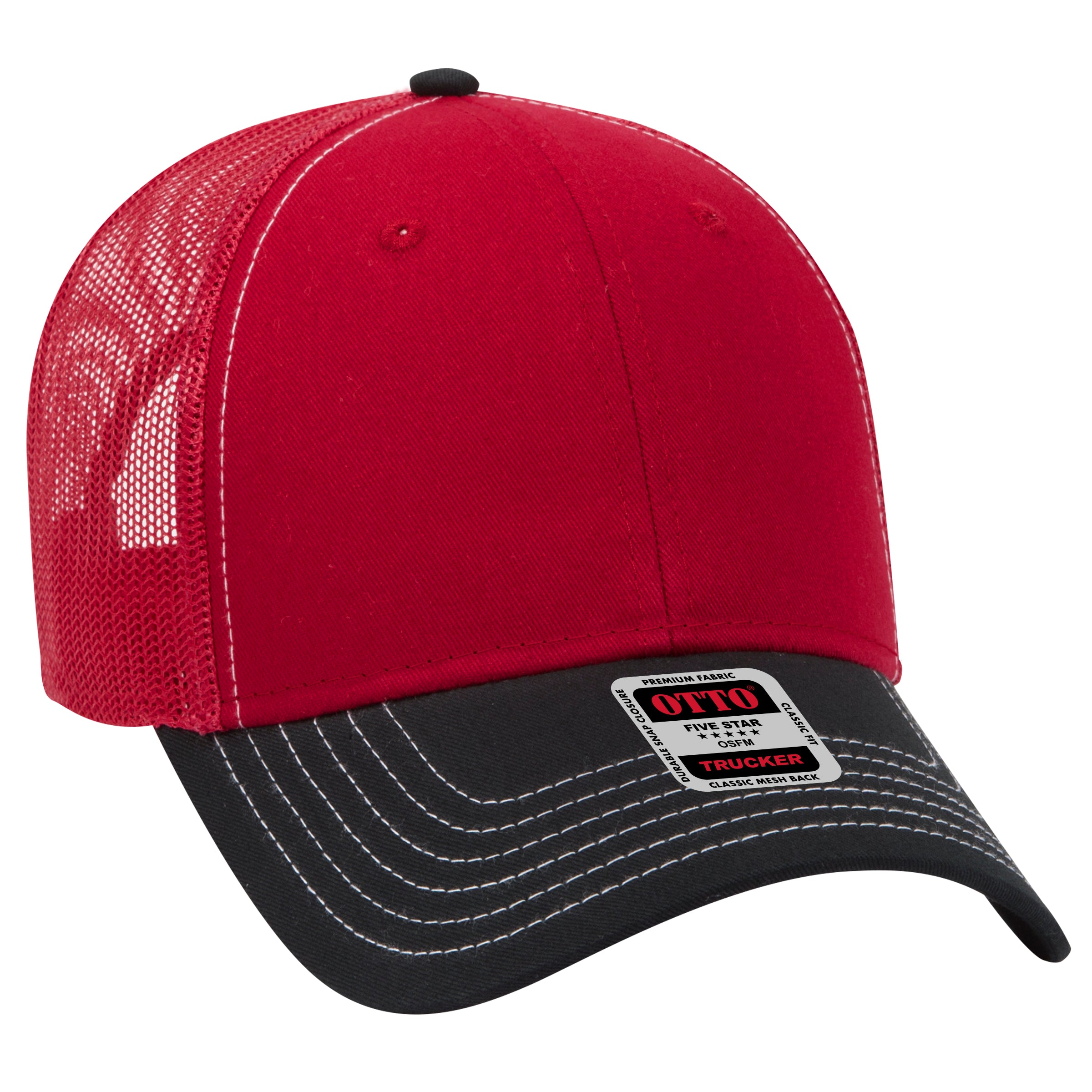 83-1239 OTTO CAP 6 Panel Low Profile Mesh Back Trucker Hat