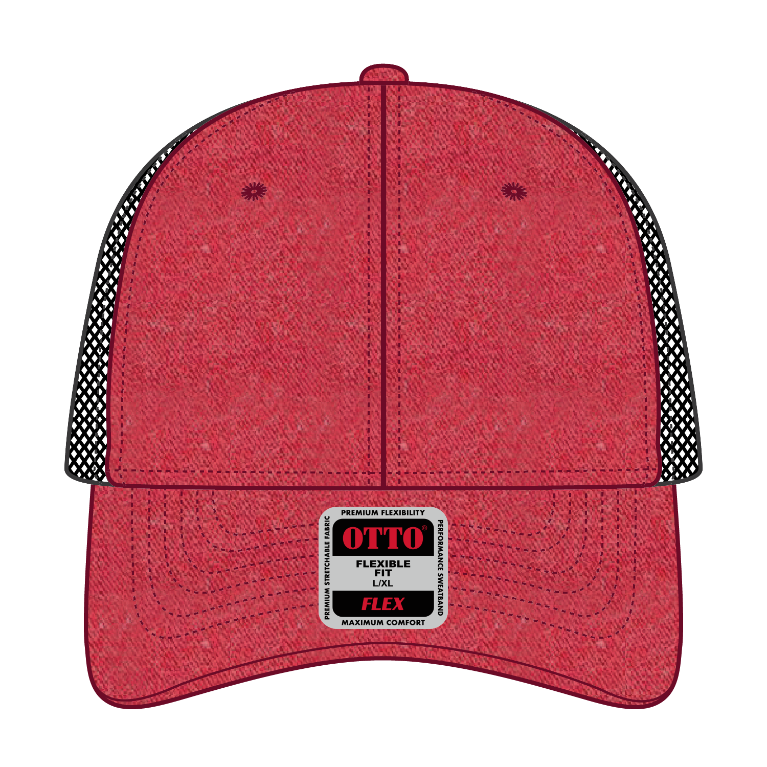 169-1264 OTTO CAP "OTTO FLEX" 6 Panel Low Profile Mesh Back Trucker Hat