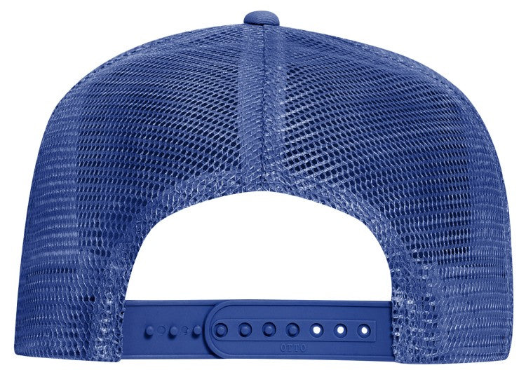 32-1104 OTTO CAP 5 Panel Mid Profile Mesh Back Trucker Hat