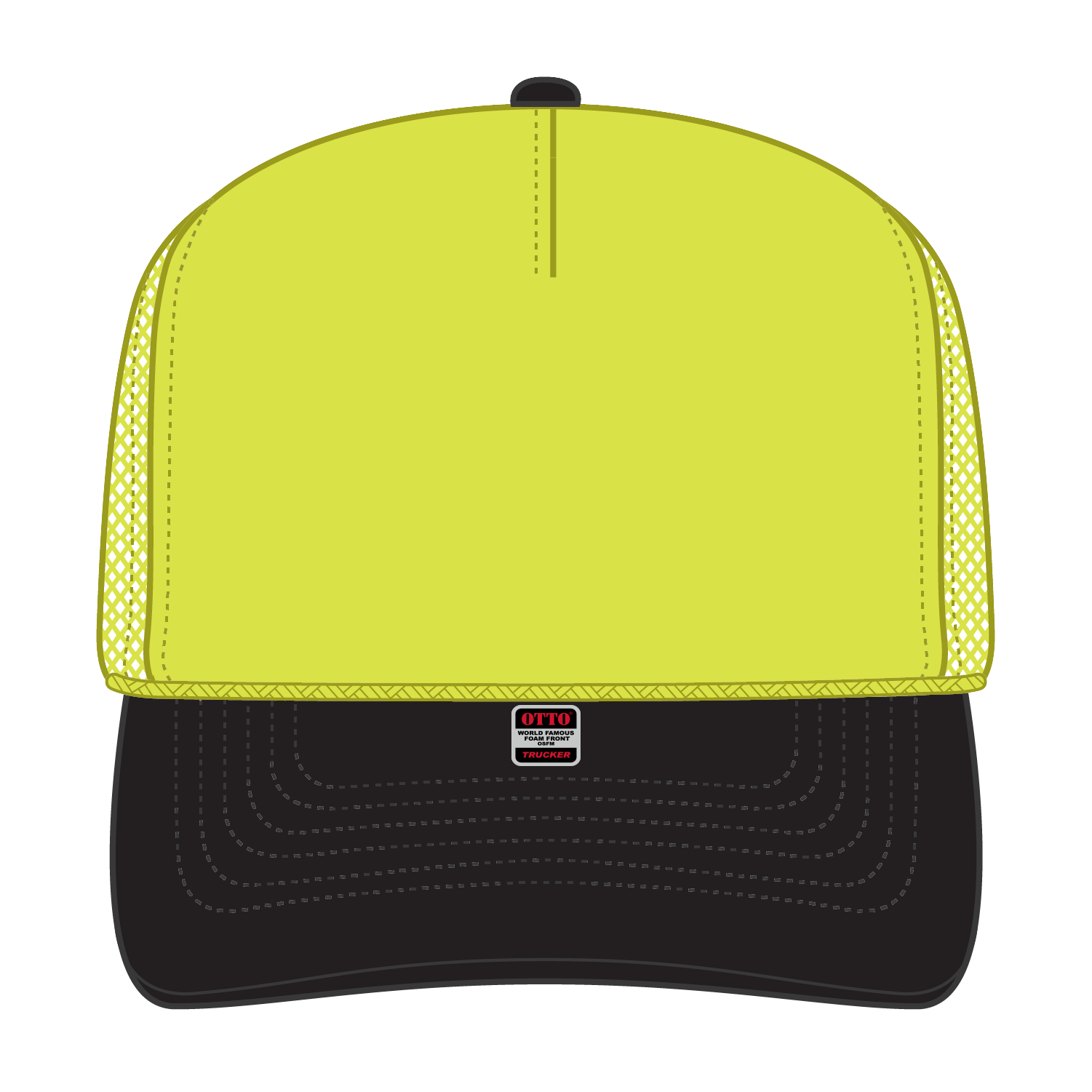 39-165 OTTO CAP 5 Panel High Crown Mesh Back Trucker Hat