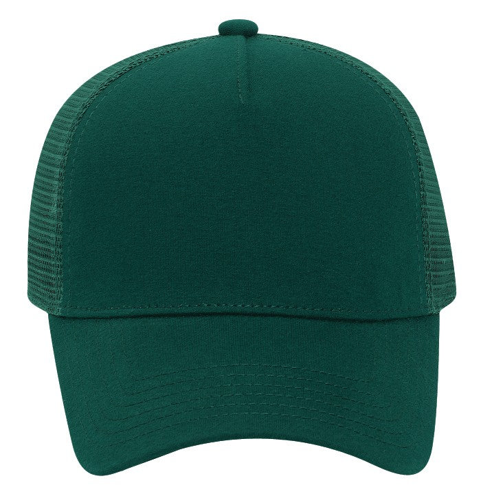 32-934 OTTO CAP 5 Panel Mid Profile Mesh Back Trucker Hat