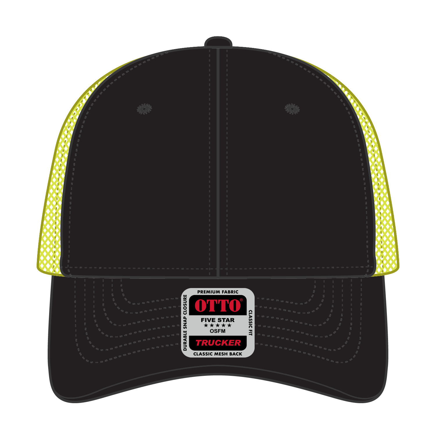 83-473 OTTO CAP 6 Panel Low Profile Mesh Back Trucker Hat
