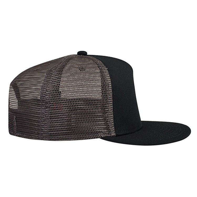 154-1124 OTTO CAP "OTTO SNAP" 5 Panel Mid Profile Mesh Back Trucker Snapback Hat