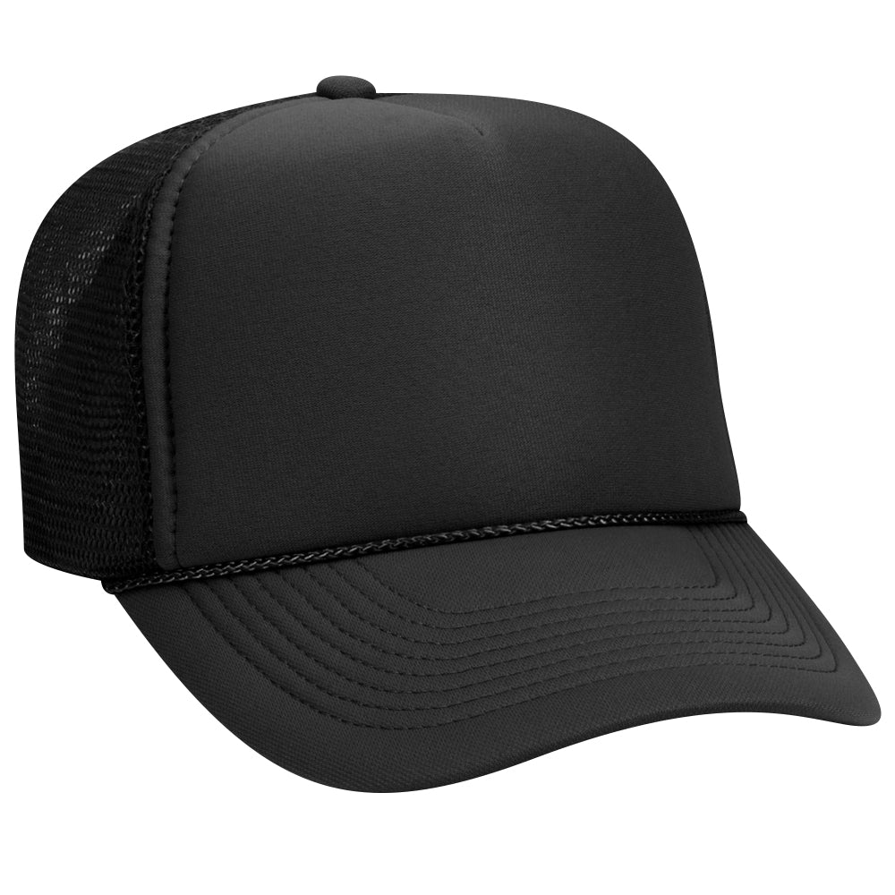 32-467 OTTO CAP 5 Panel Mid Profile Mesh Back Trucker Hat