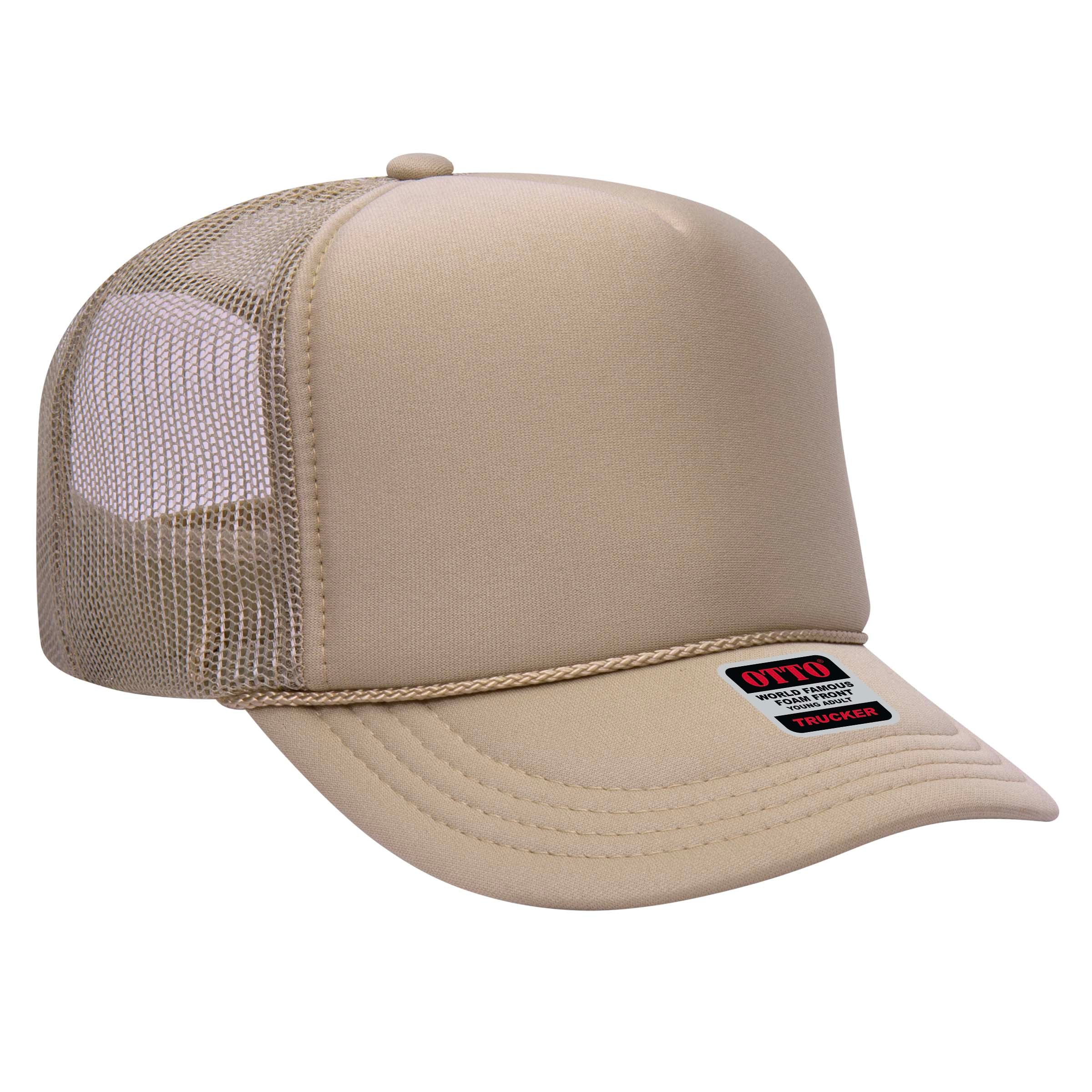 39-165 OTTO CAP 5 Panel High Crown Mesh Back Trucker Hat