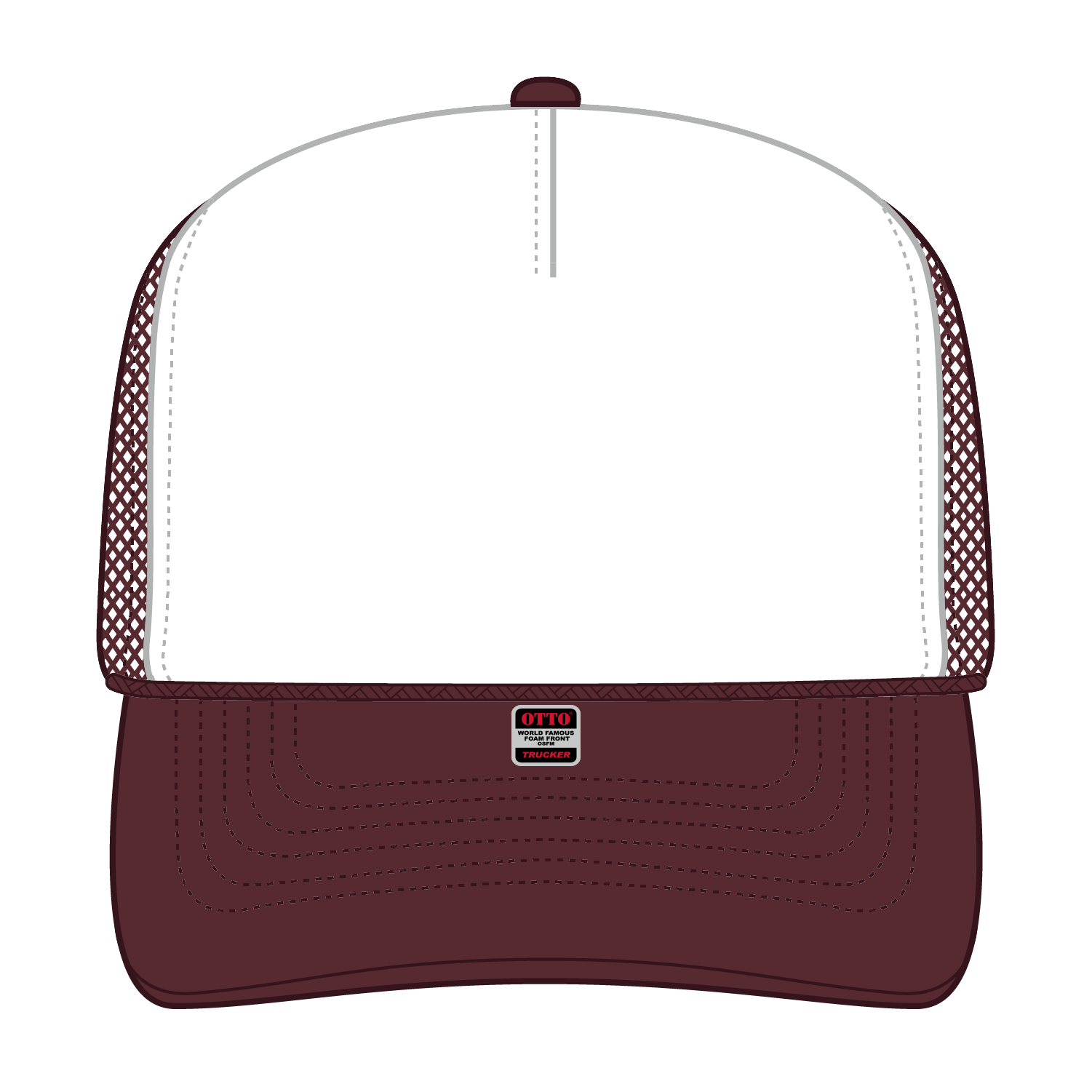 39-165 OTTO CAP 5 Panel High Crown Mesh Back Trucker Hat