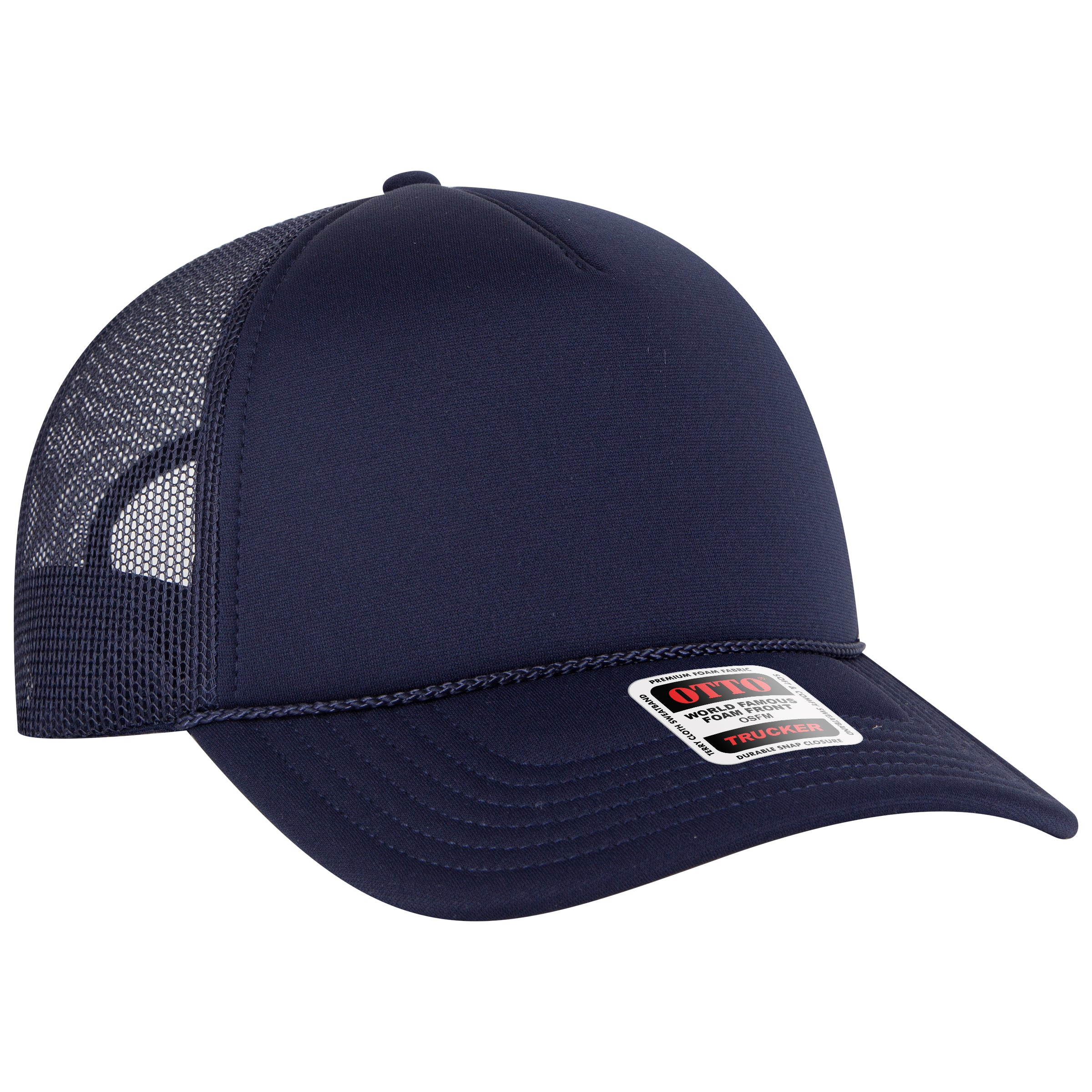 39102-1 OTTO CAP 5 Panel Low Profile Mesh Back Trucker Hat 39102-1