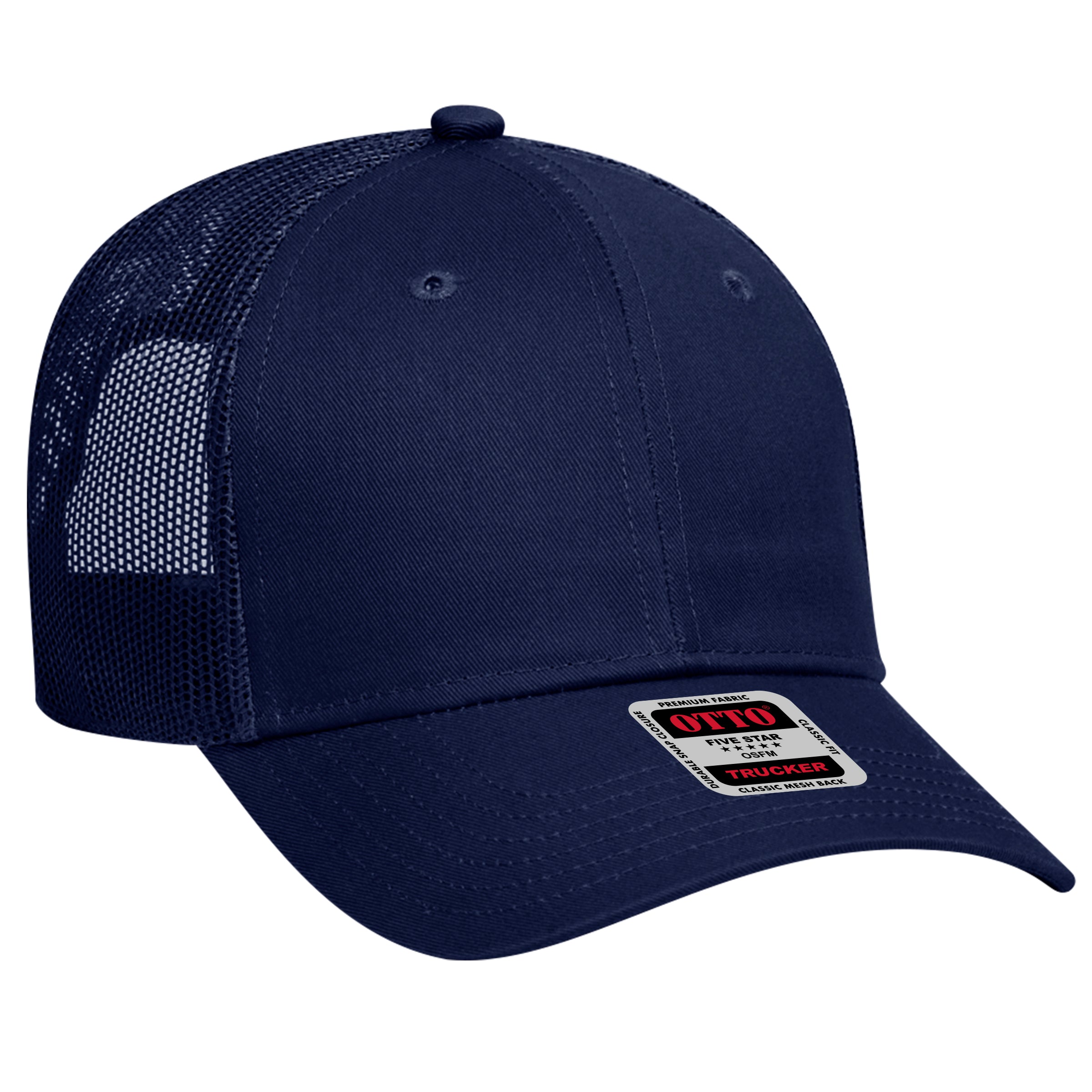 83-473 OTTO CAP 6 Panel Low Profile Mesh Back Trucker Hat