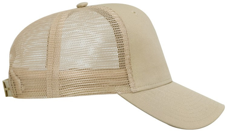 30-1103 OTTO CAP 6 Panel Mid Profile Mesh Back Trucker Hat