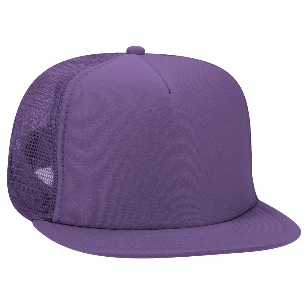 132-1037 OTTO CAP "OTTO SNAP" 5 Panel High Crown Mesh Back Trucker Snapback Hat