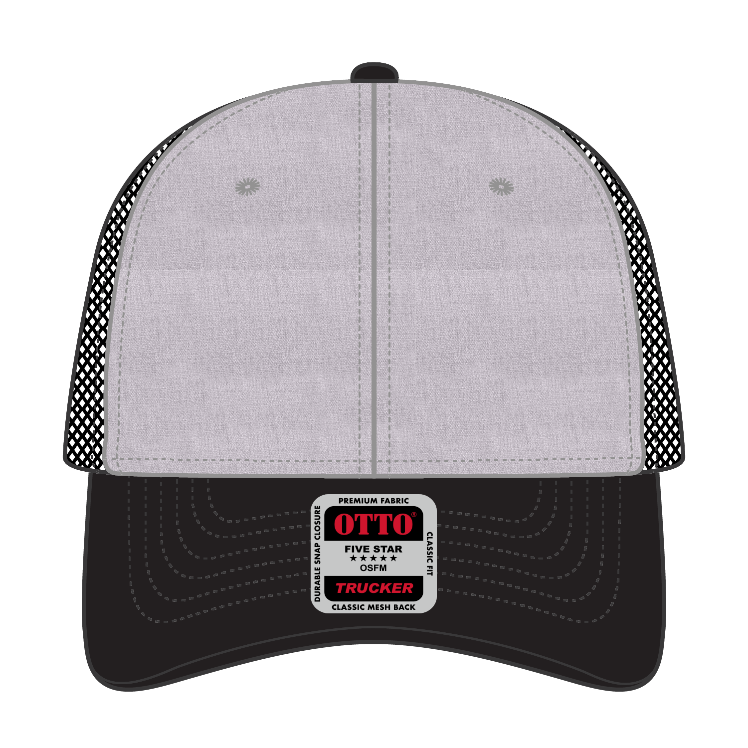 83-473 OTTO CAP 6 Panel Low Profile Mesh Back Trucker Hat
