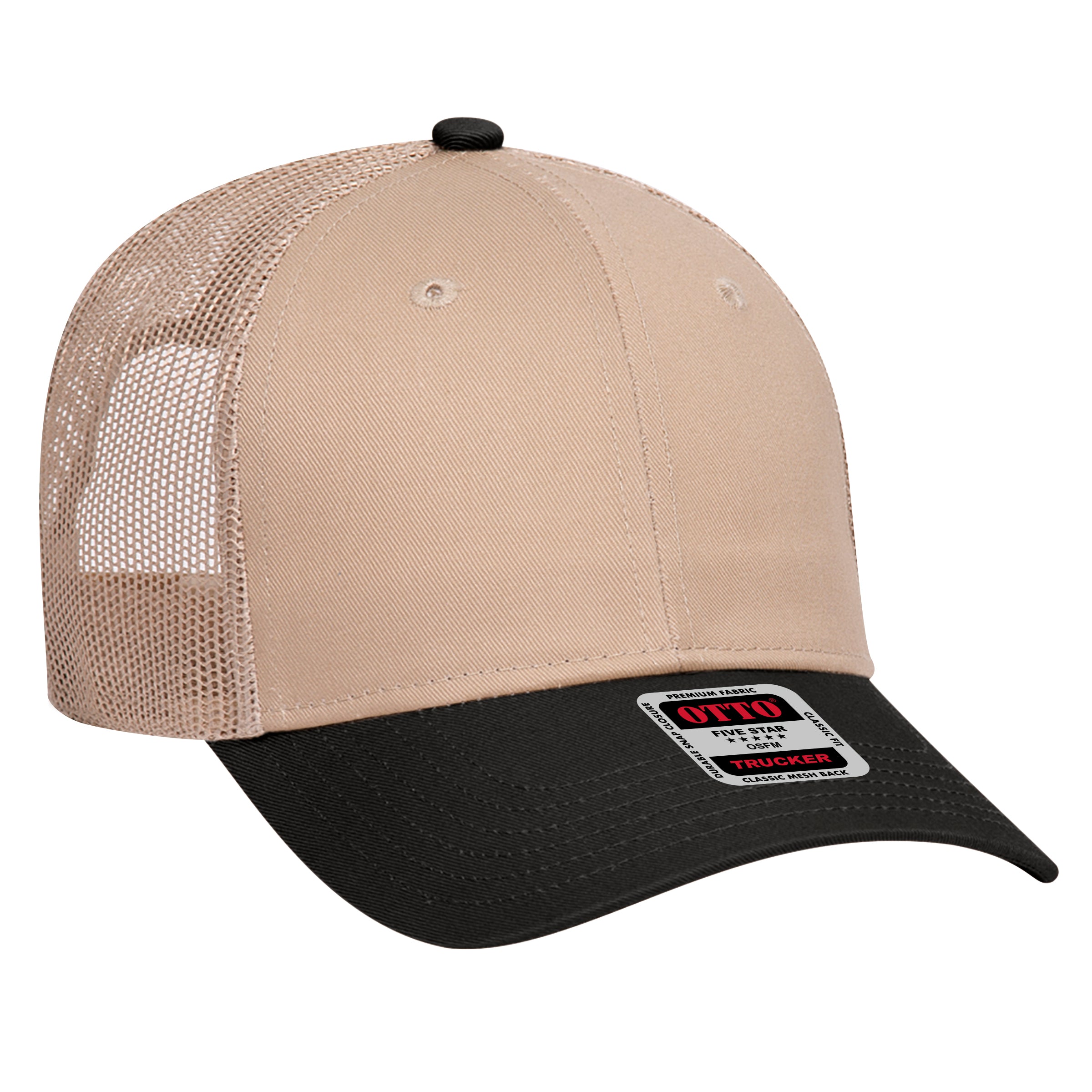 83-473 OTTO CAP 6 Panel Low Profile Mesh Back Trucker Hat
