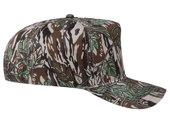 46-047 OTTO CAP Camouflage 5 Panel Mid Profile Baseball Cap