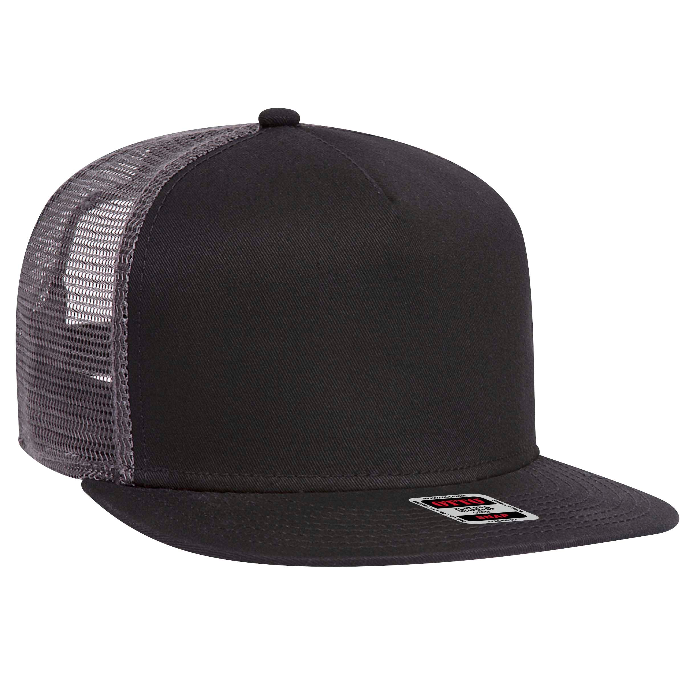 154-1124 OTTO CAP "OTTO SNAP" 5 Panel Mid Profile Mesh Back Trucker Snapback Hat