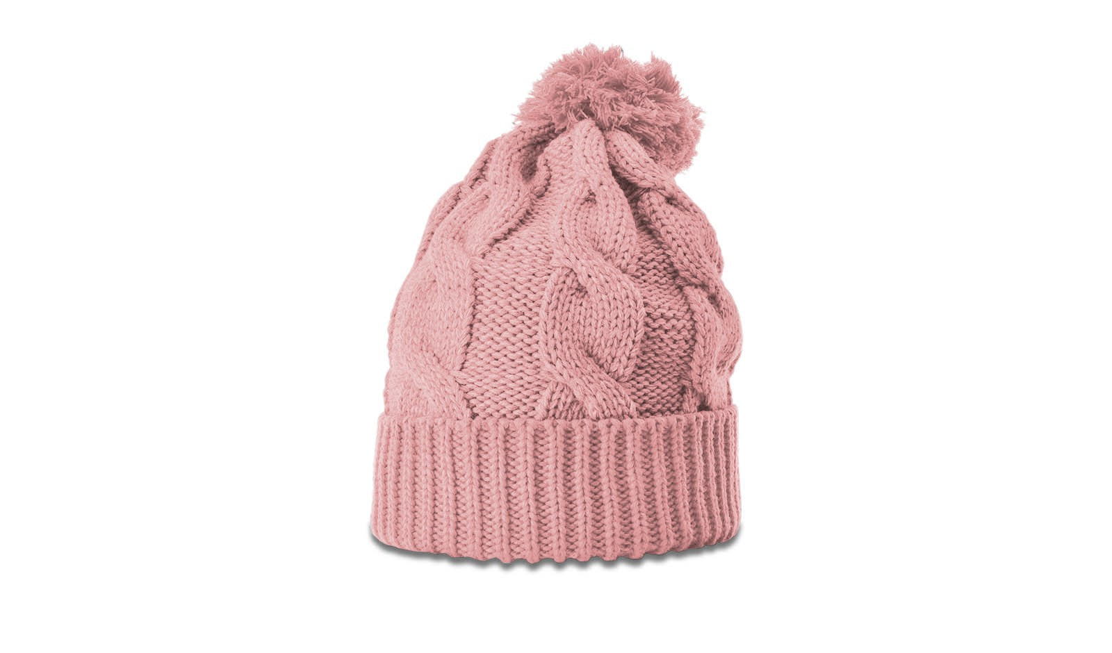Richardson 141 Chunk Twist Knit Beanie with Cuff &amp; Pom