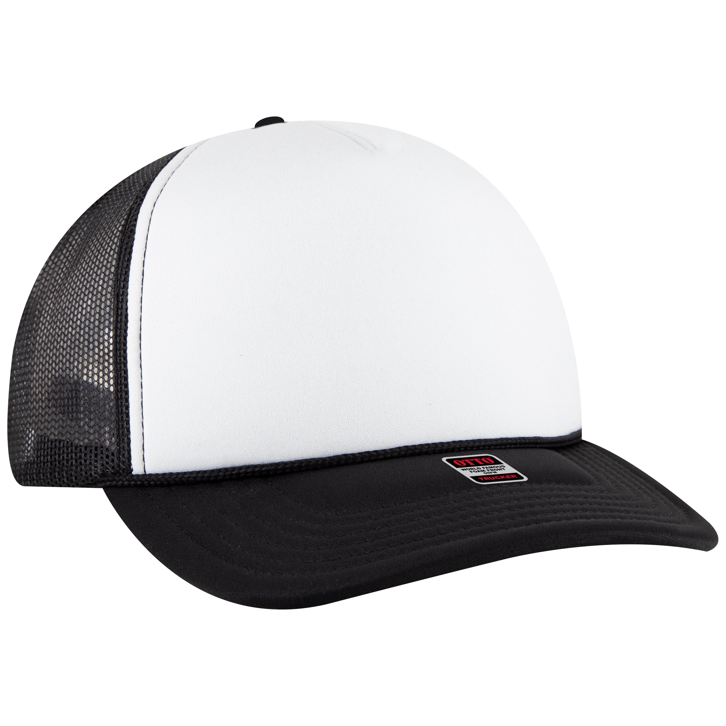 3931-1 OTTO CAP 5 Panel High Crown Mesh Back Trucker Hat