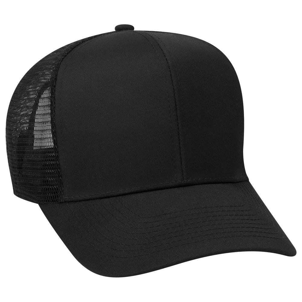 30-287 OTTO CAP 6 Panel Mid Profile Mesh Back Trucker Hat