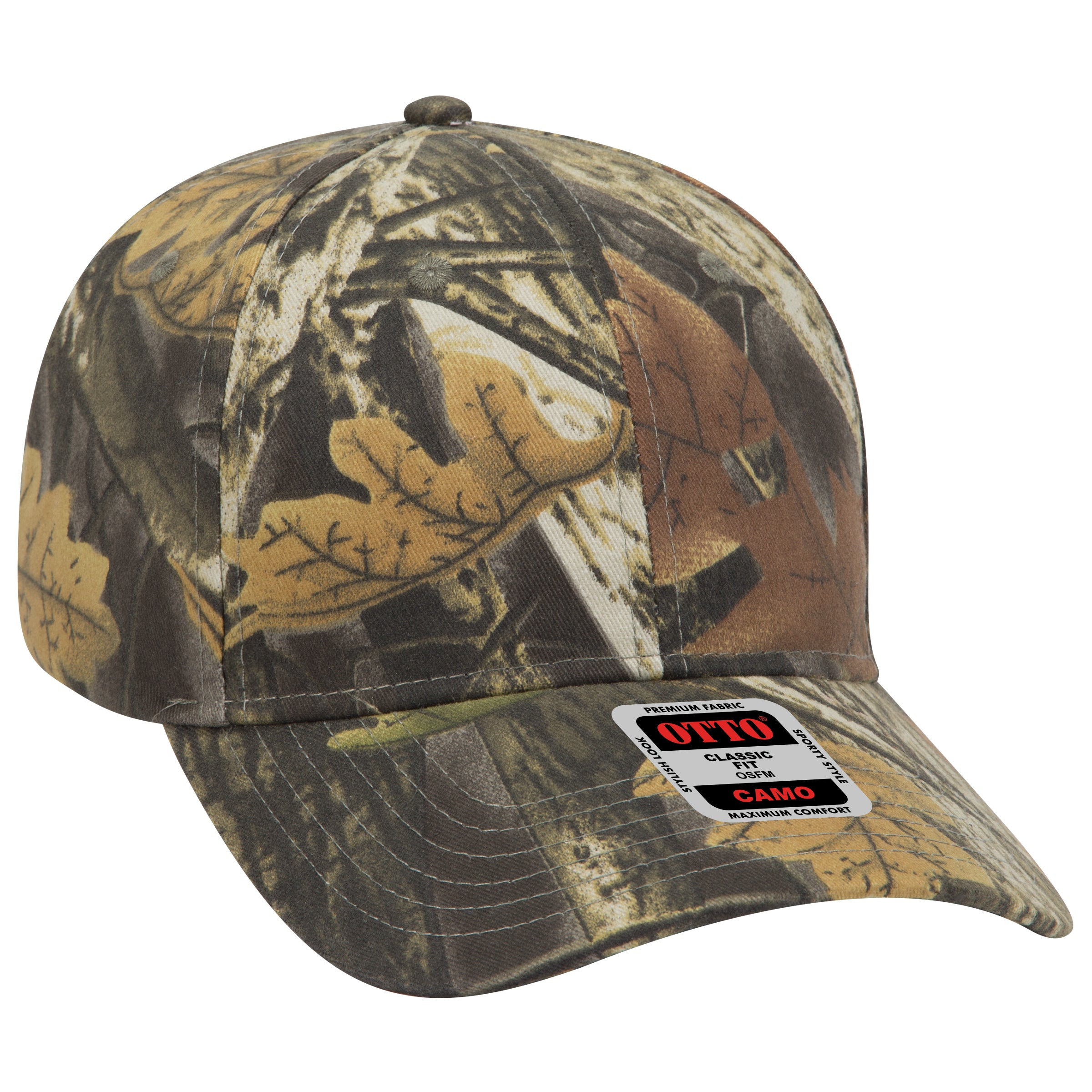 78-835 OTTO CAP Camouflage 6 Panel Low Profile Baseball Cap