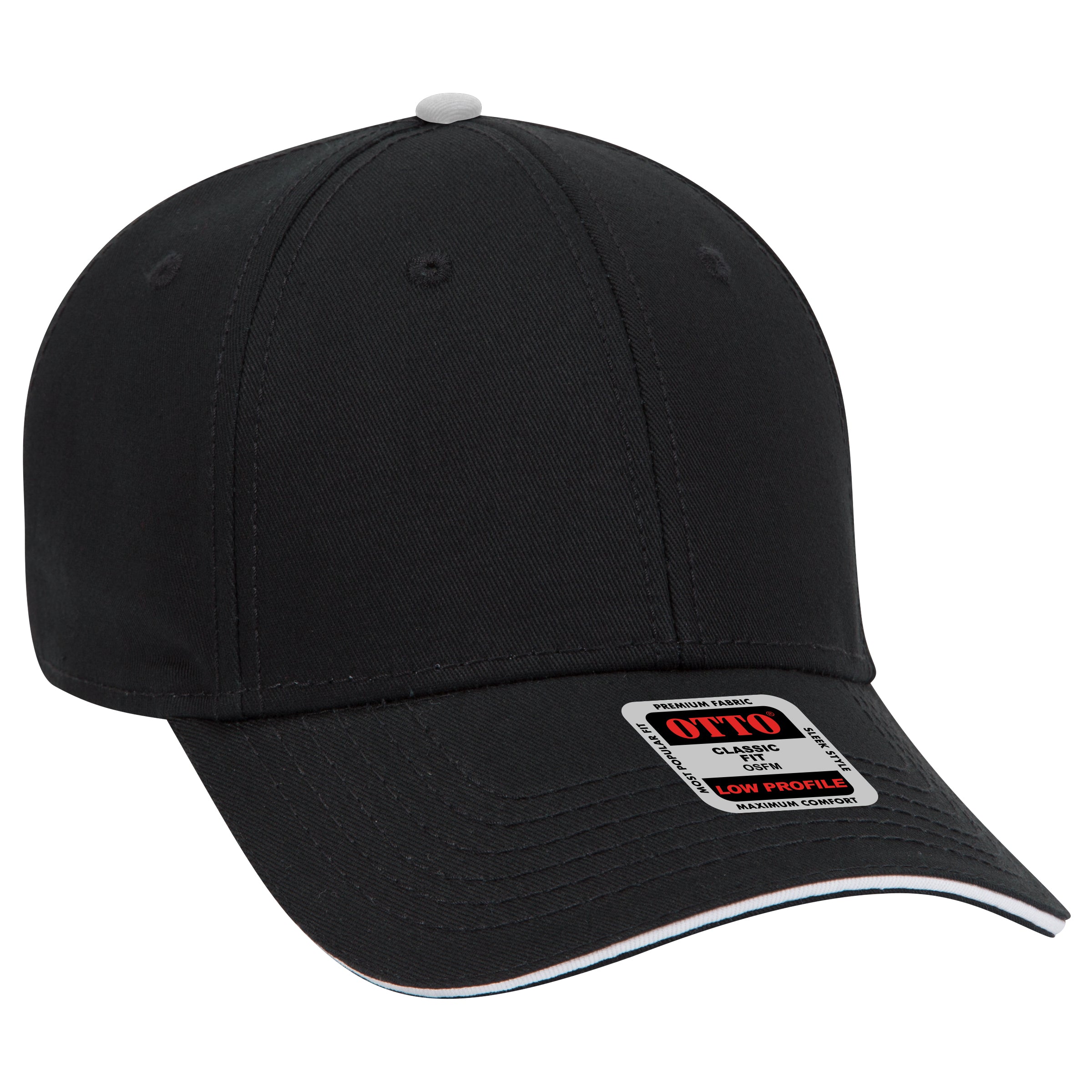 23-766 OTTO CAP 6 Panel Low Profile Baseball Cap