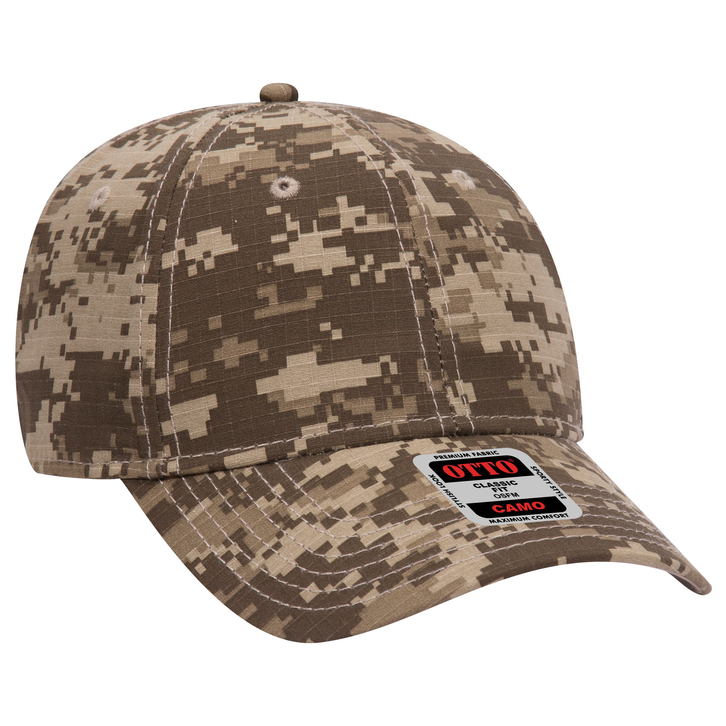 78-353 OTTO CAP Camouflage 6 Panel Low Profile Baseball Cap