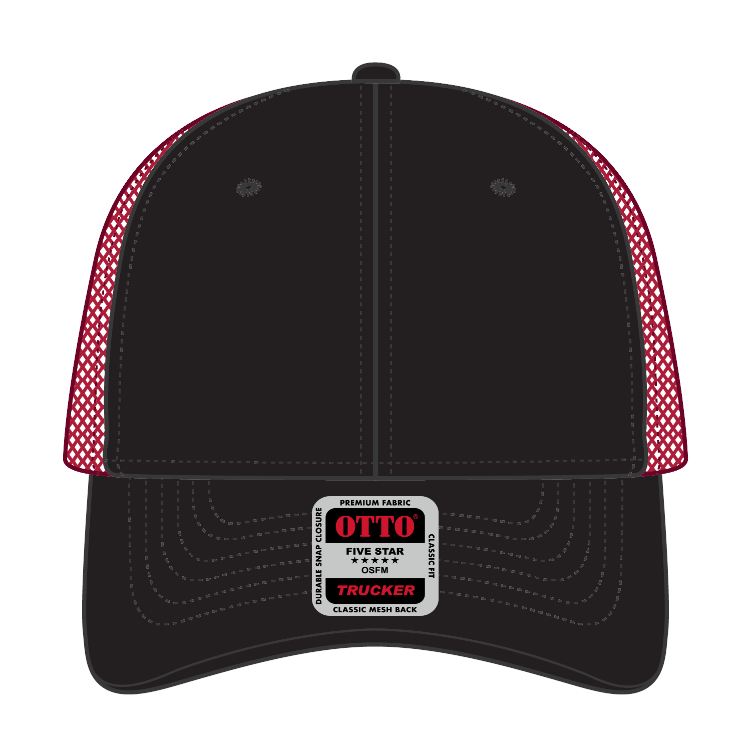 83-473 OTTO CAP 6 Panel Low Profile Mesh Back Trucker Hat