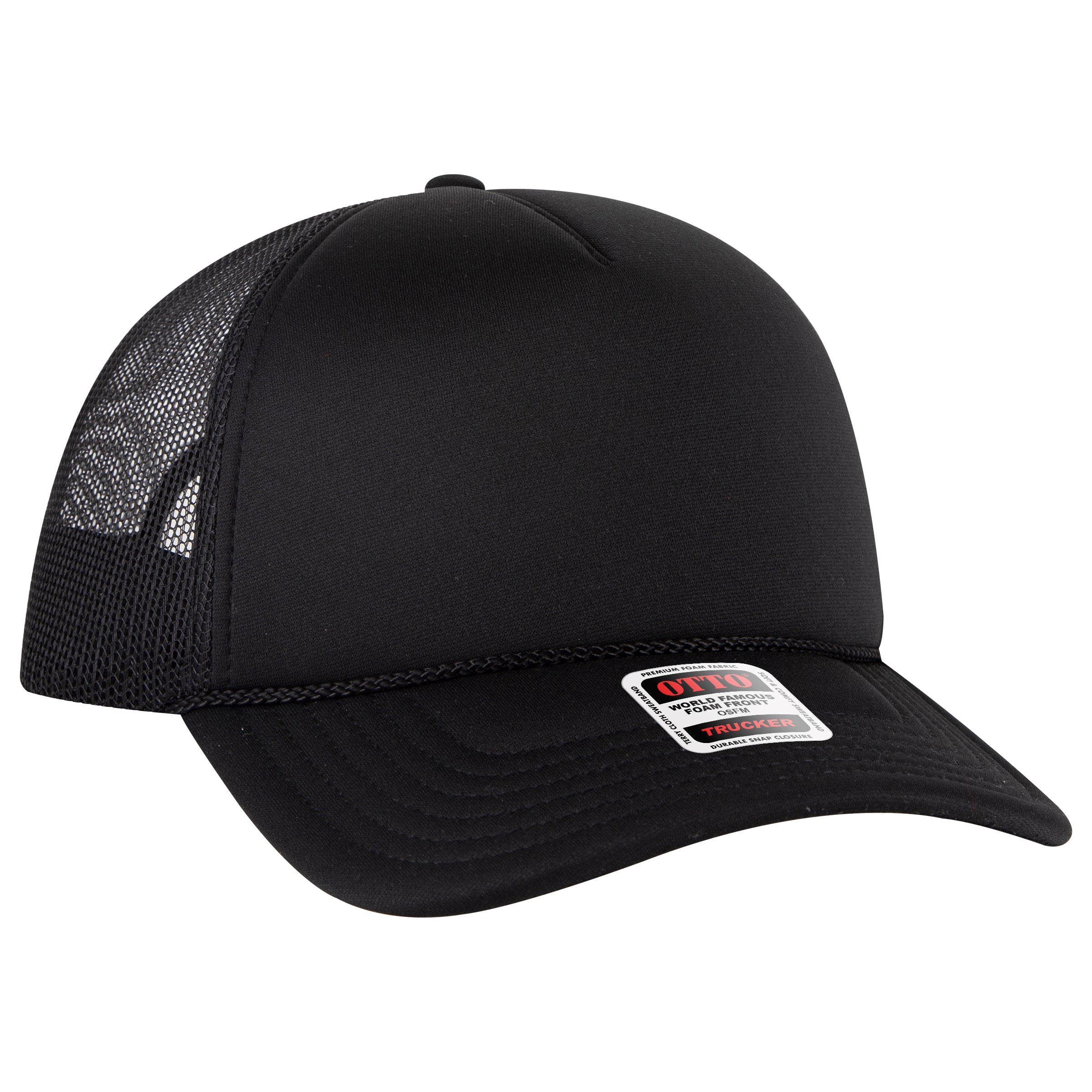 39102-1 OTTO CAP 5 Panel Low Profile Mesh Back Trucker Hat 39102-1