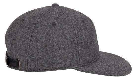 148-1200 OTTO CAP 6 Panel Mid Profile Flat Visor Strapback Hat
