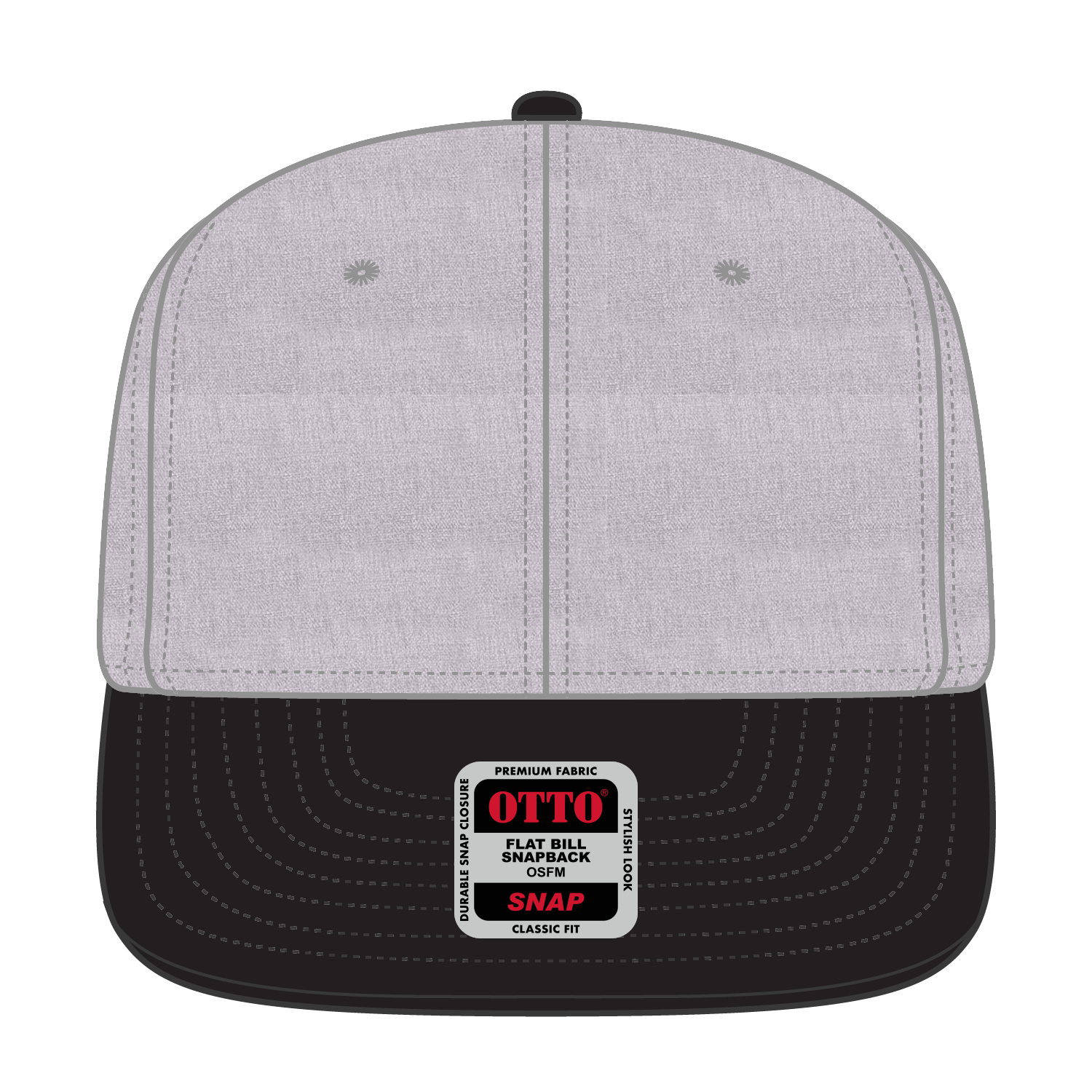 125-978 OTTO CAP "OTTO SNAP" 6 Panel Pro Style Snapback Hat