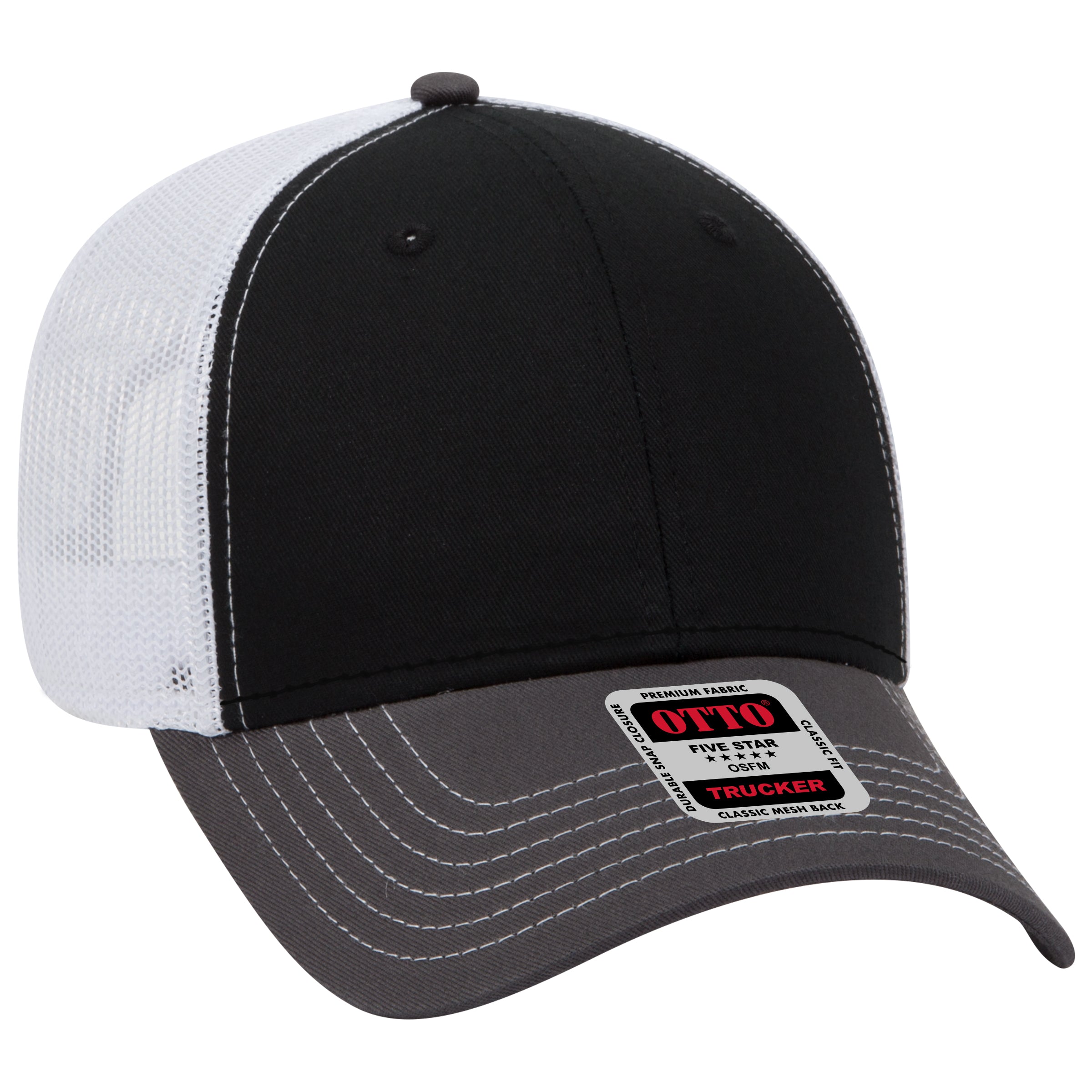 83-1239 OTTO CAP 6 Panel Low Profile Mesh Back Trucker Hat
