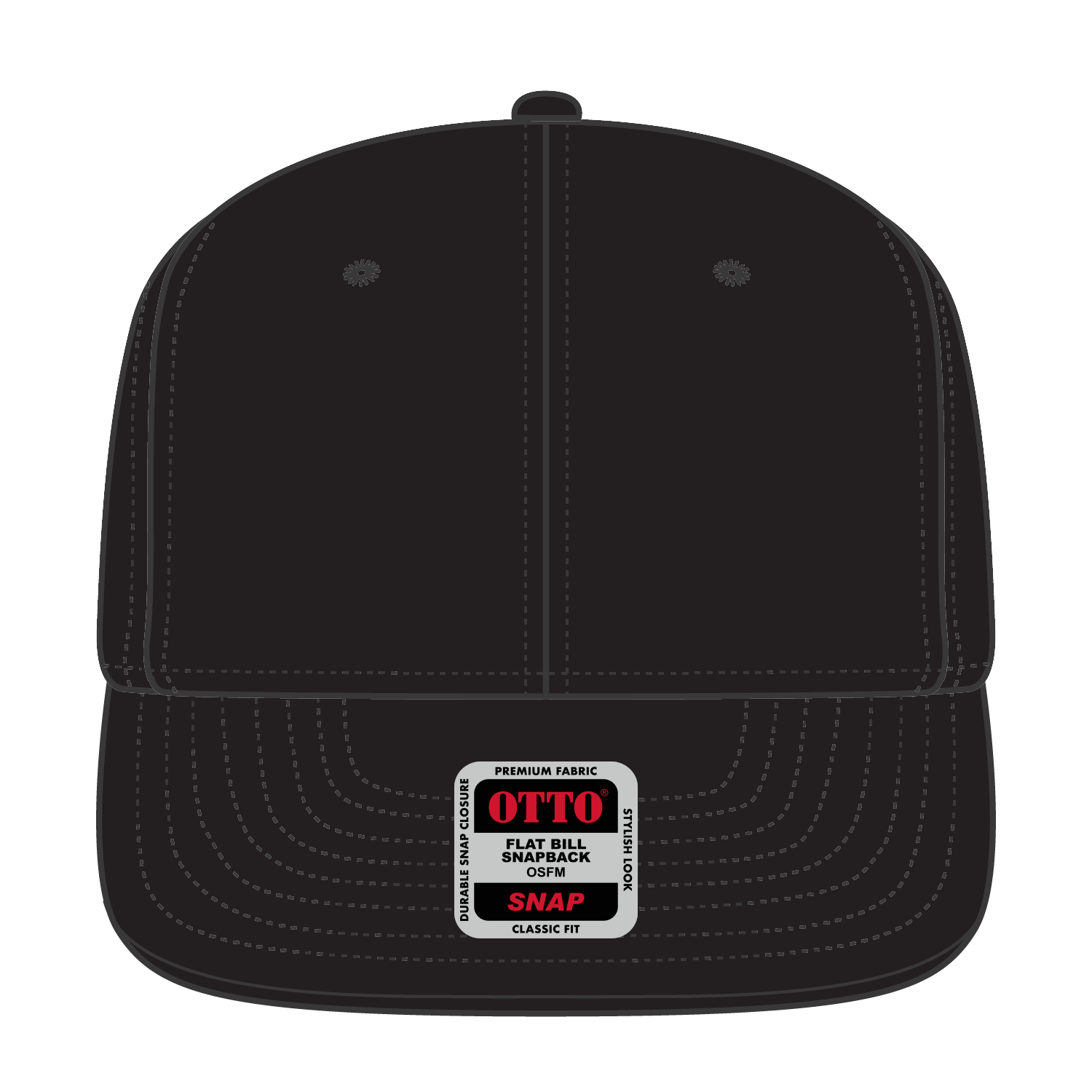 125-978 OTTO CAP "OTTO SNAP" 6 Panel Pro Style Snapback Hat