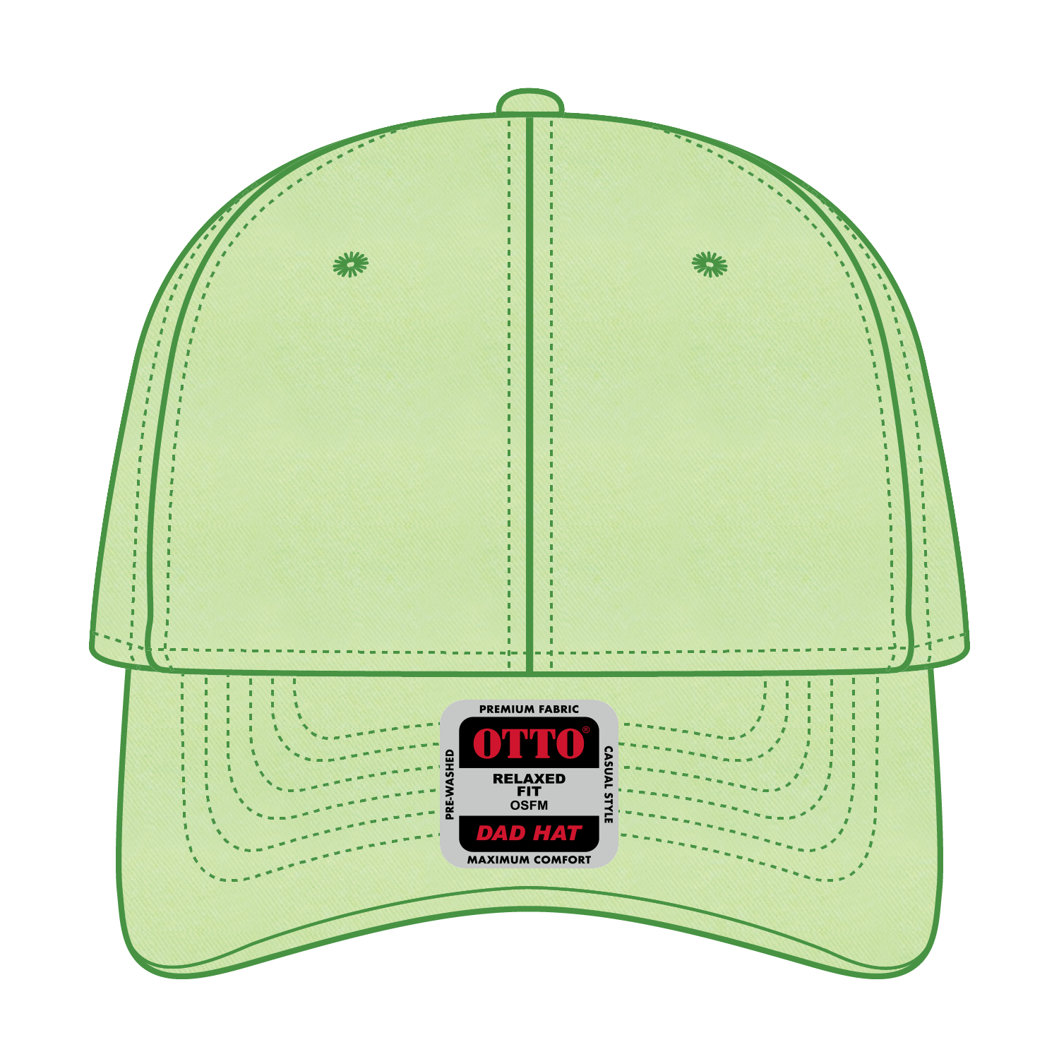 18-692 OTTO CAP 6 Panel Low Profile Dad Hat