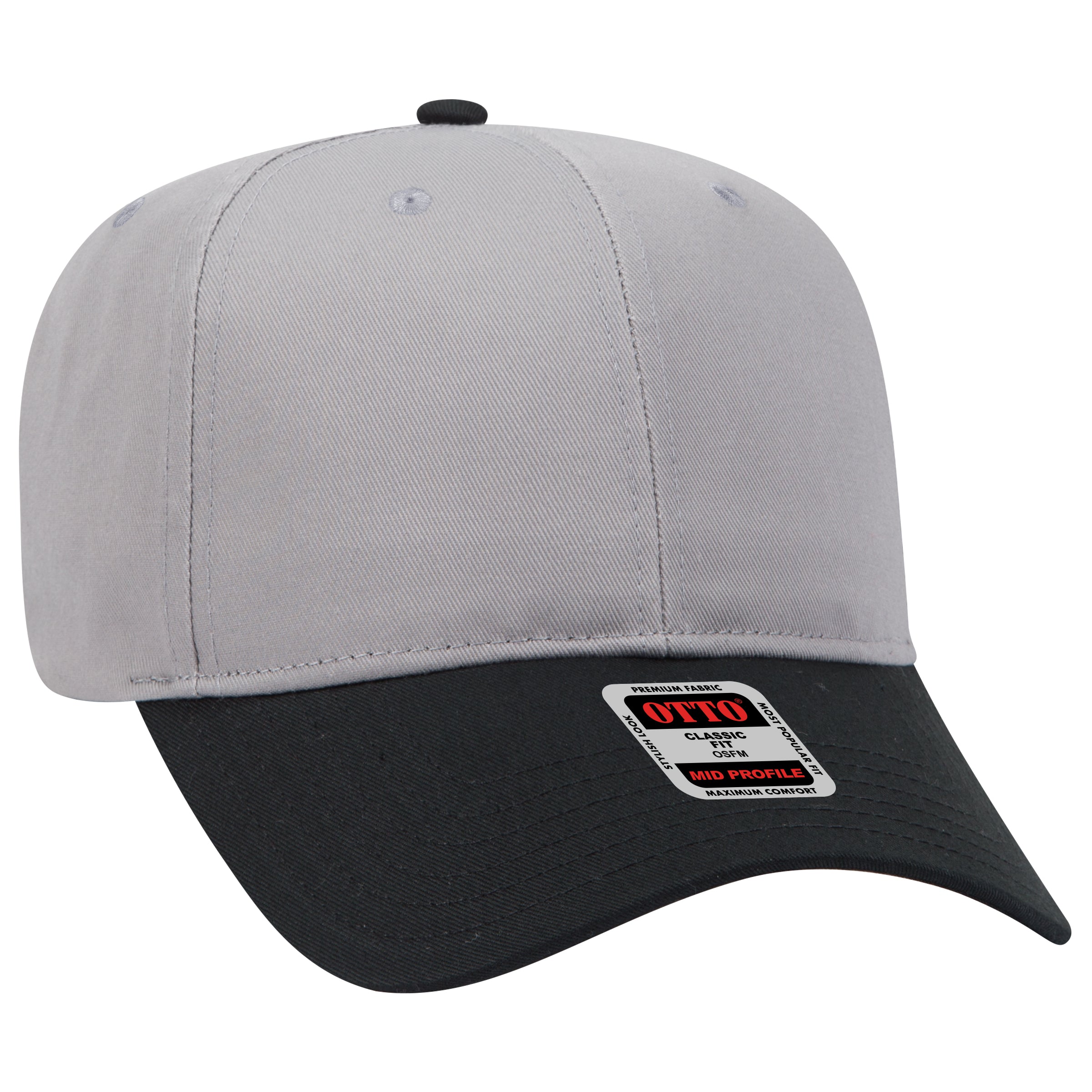 27-079 OTTO CAP 6 Panel Mid Profile Baseball Cap