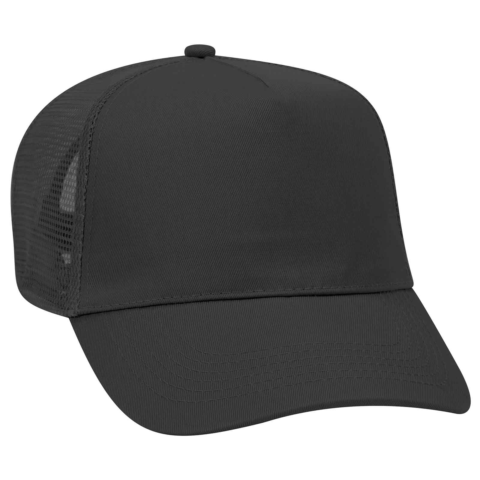32-1104 OTTO CAP 5 Panel Mid Profile Mesh Back Trucker Hat
