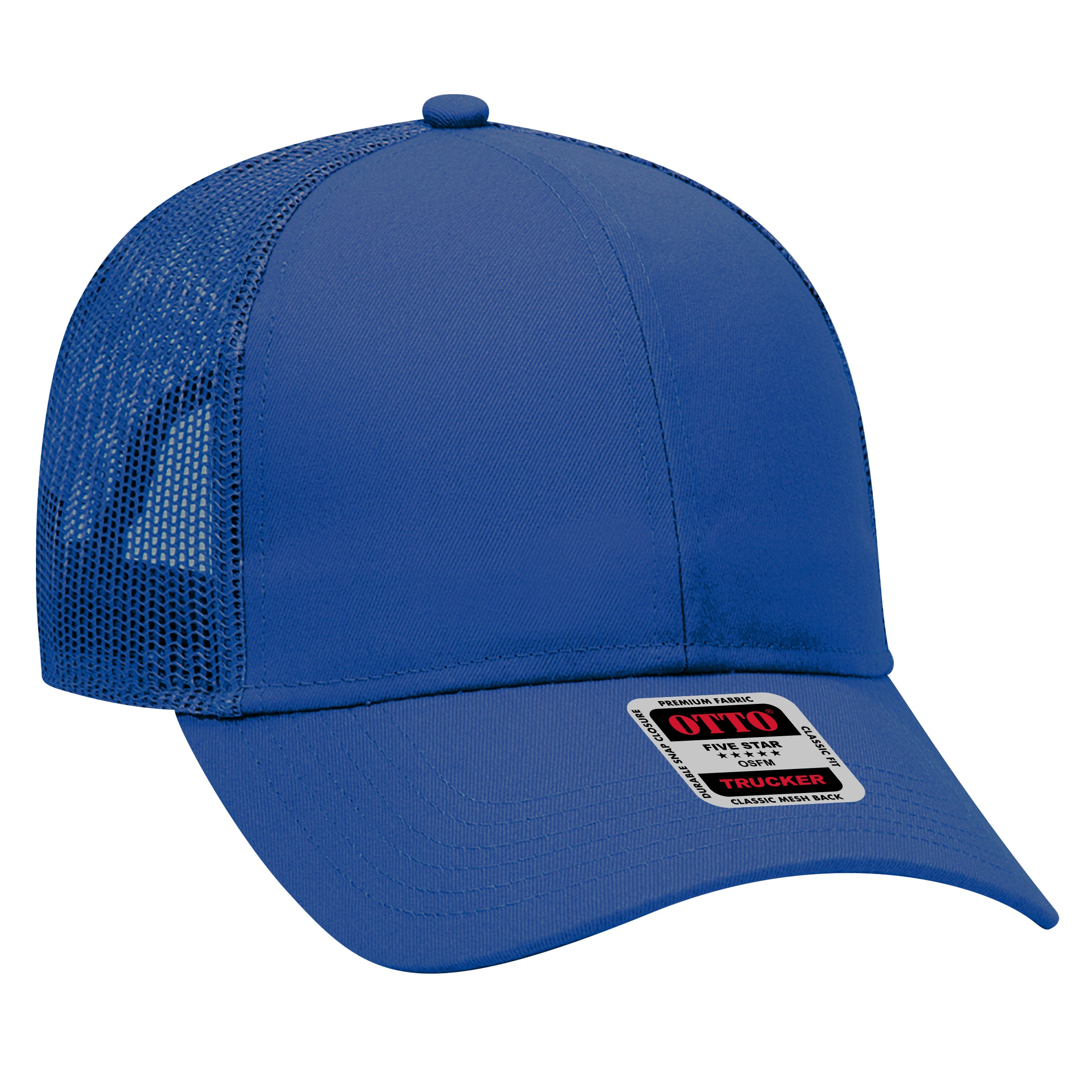 30-287 OTTO CAP 6 Panel Mid Profile Mesh Back Trucker Hat