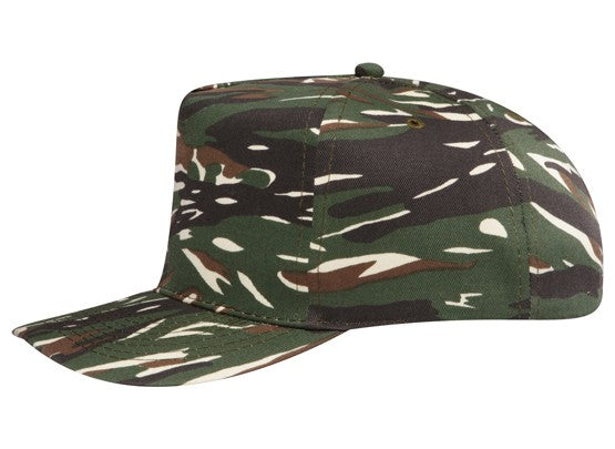 46-047 OTTO CAP Camouflage 5 Panel Mid Profile Baseball Cap