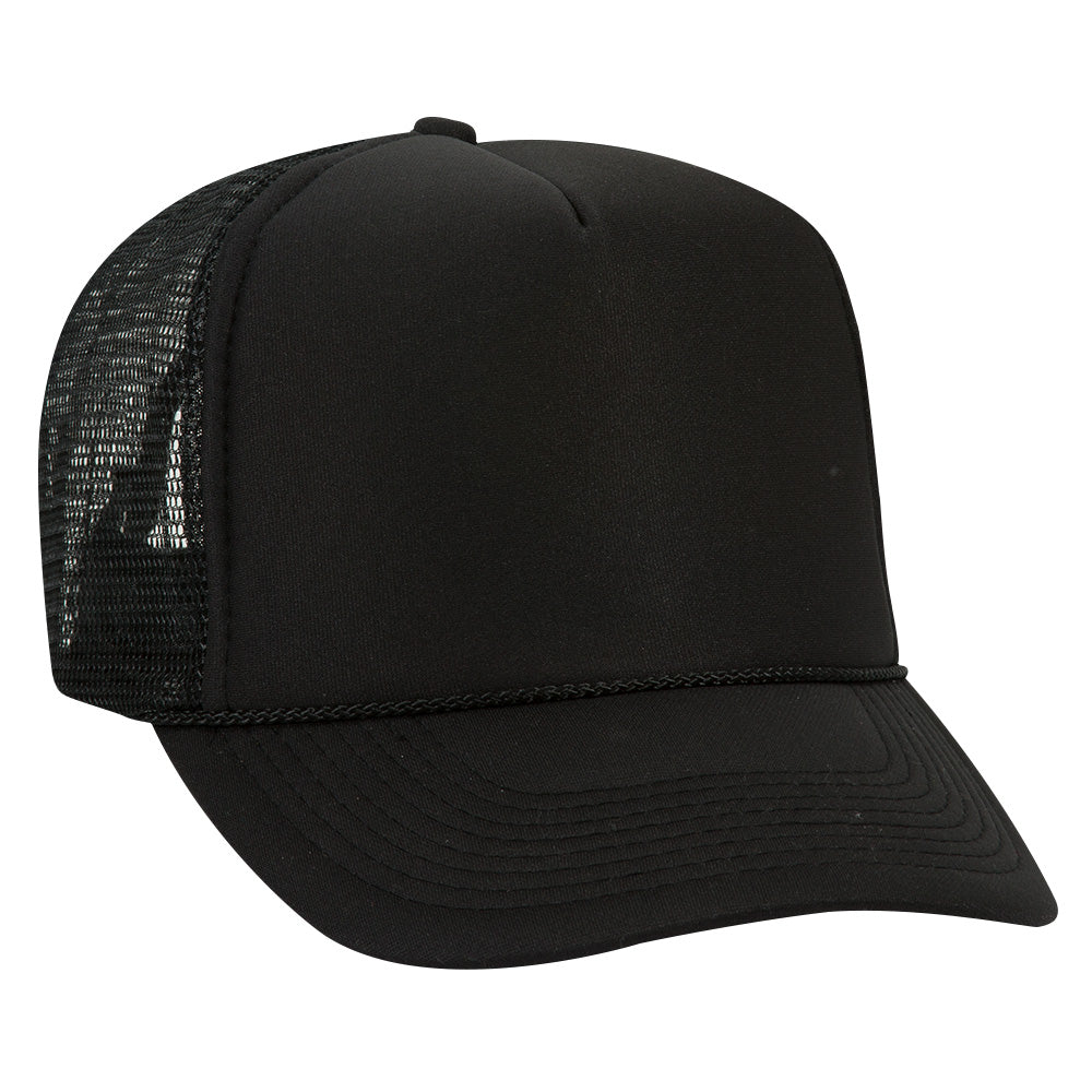 39-165 OTTO CAP 5 Panel High Crown Mesh Back Trucker Hat