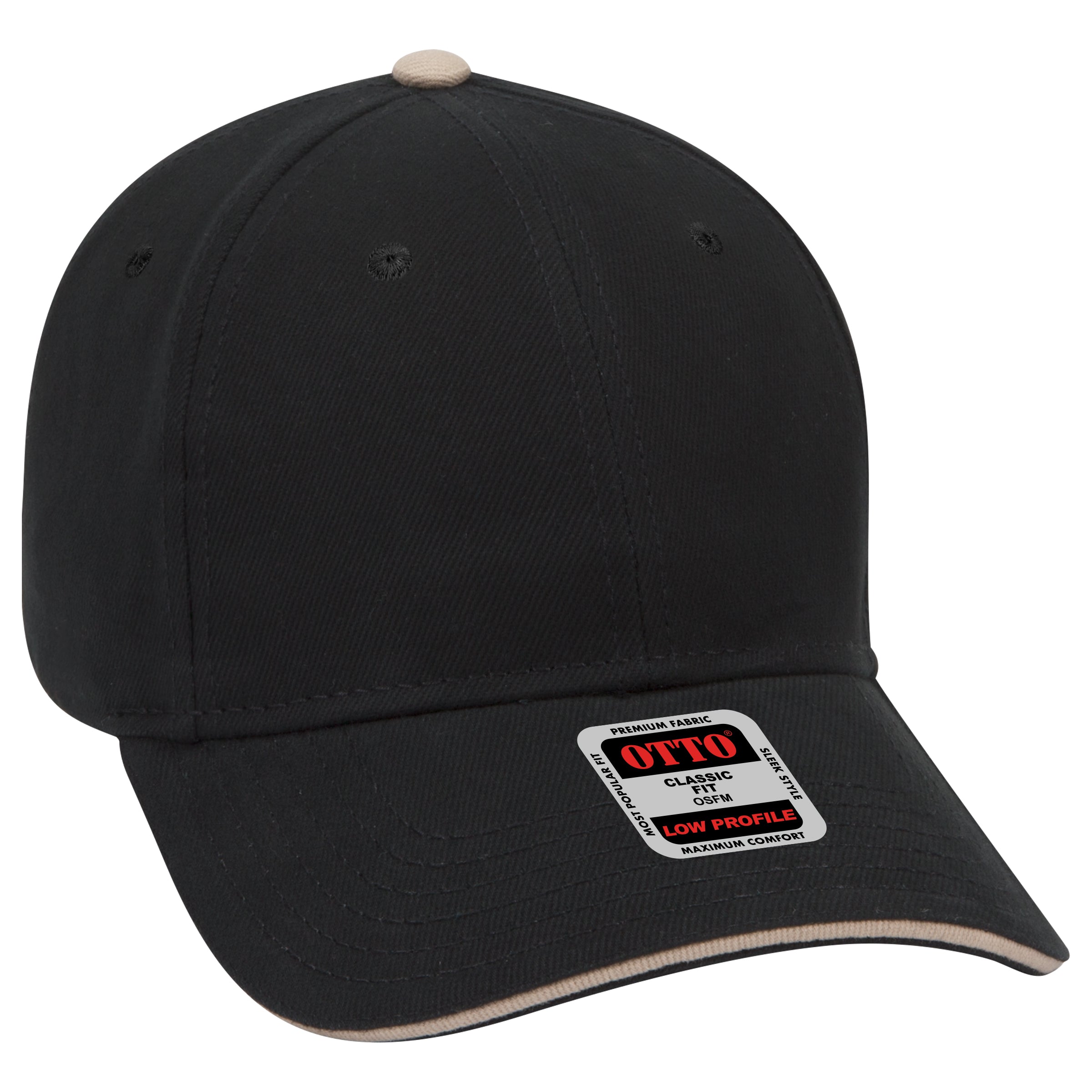 23-255 OTTO CAP 6 Panel Low Profile Baseball Cap