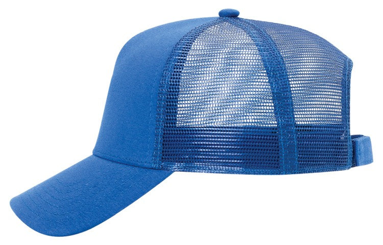 32-934 OTTO CAP 5 Panel Mid Profile Mesh Back Trucker Hat
