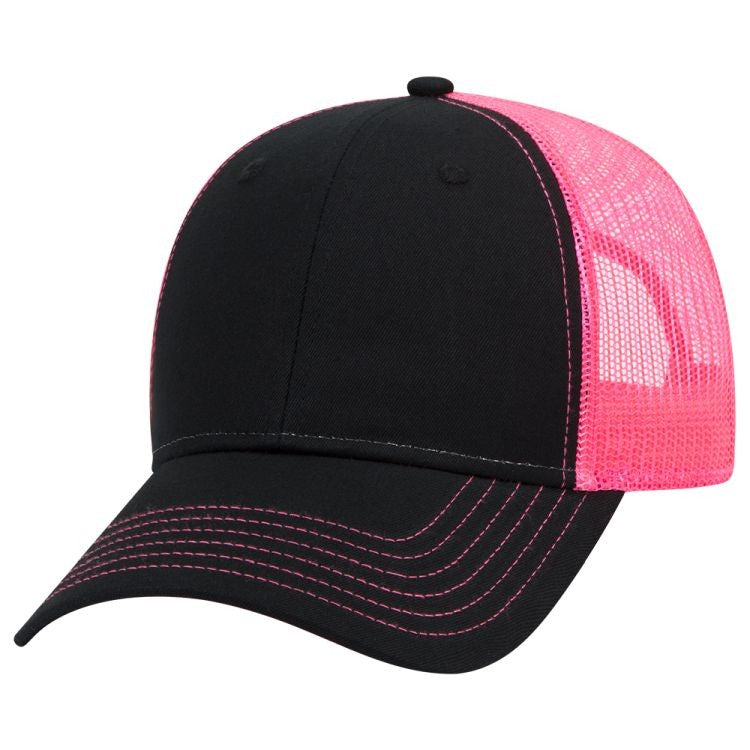 83-1239 OTTO CAP 6 Panel Low Profile Mesh Back Trucker Hat
