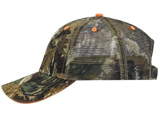 106-752 OTTO CAP Camouflage 6 Panel Low Profile Mesh Back Trucker Hat
