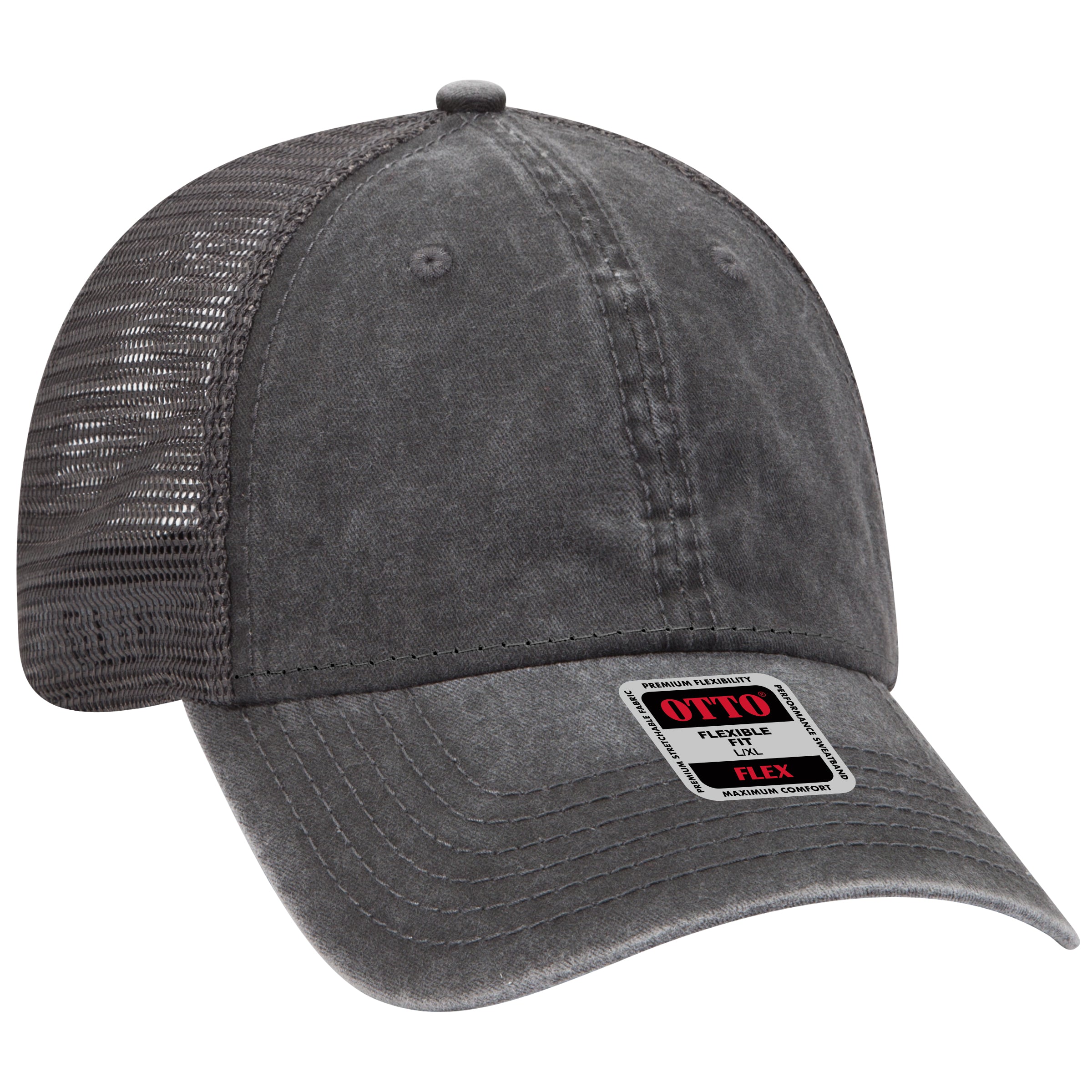 169-1264 OTTO CAP "OTTO FLEX" 6 Panel Low Profile Mesh Back Trucker Hat