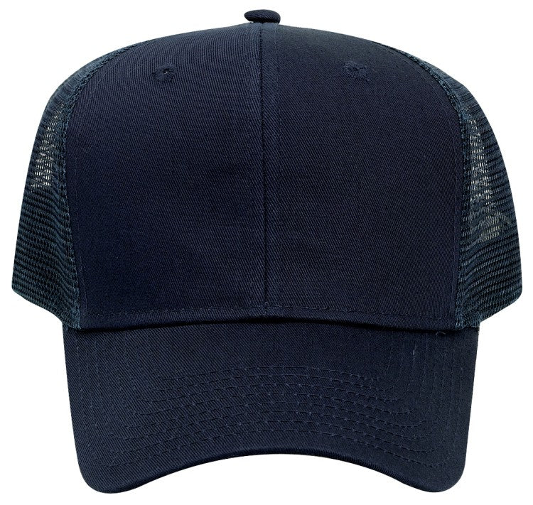 30-1103 OTTO CAP 6 Panel Mid Profile Mesh Back Trucker Hat