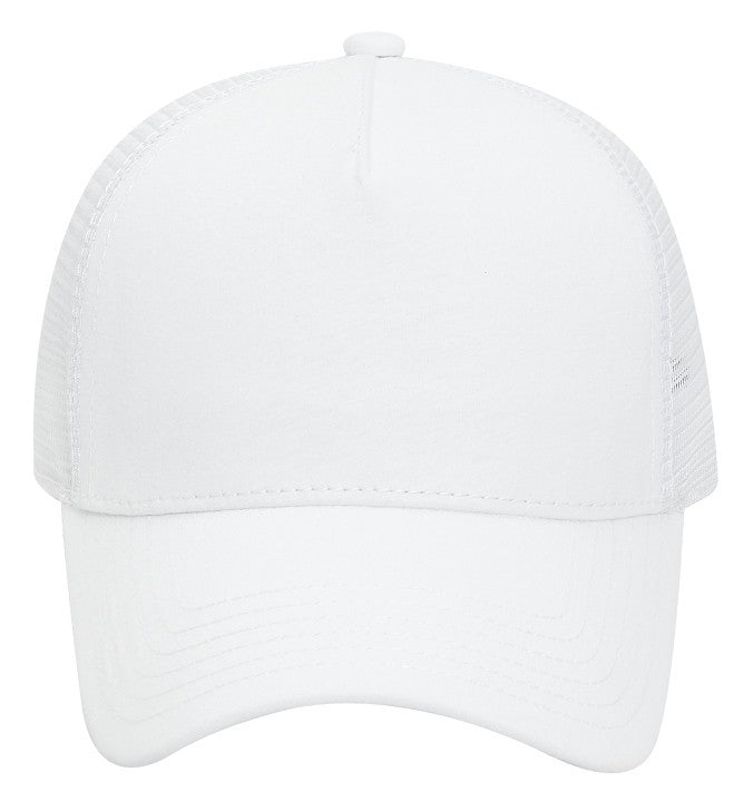 32-934 OTTO CAP 5 Panel Mid Profile Mesh Back Trucker Hat