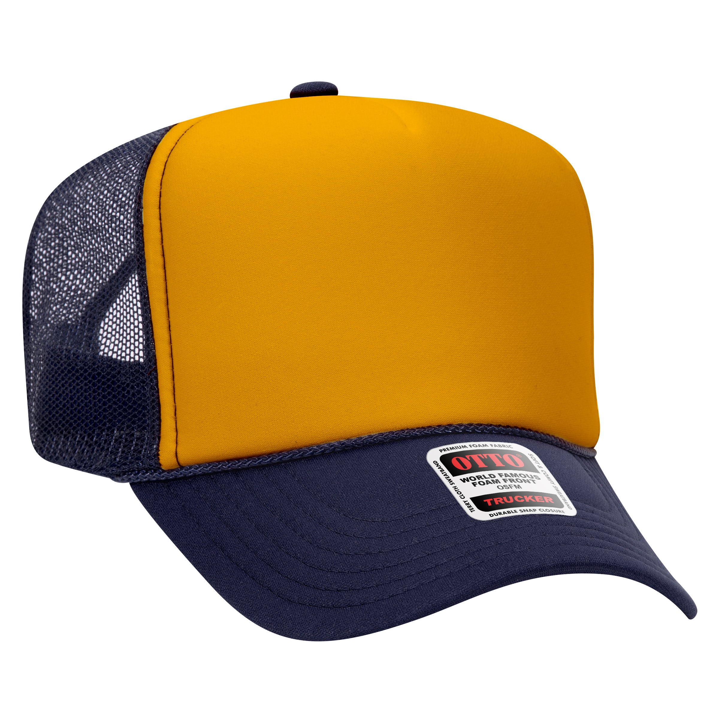 39-165 OTTO CAP 5 Panel High Crown Mesh Back Trucker Hat