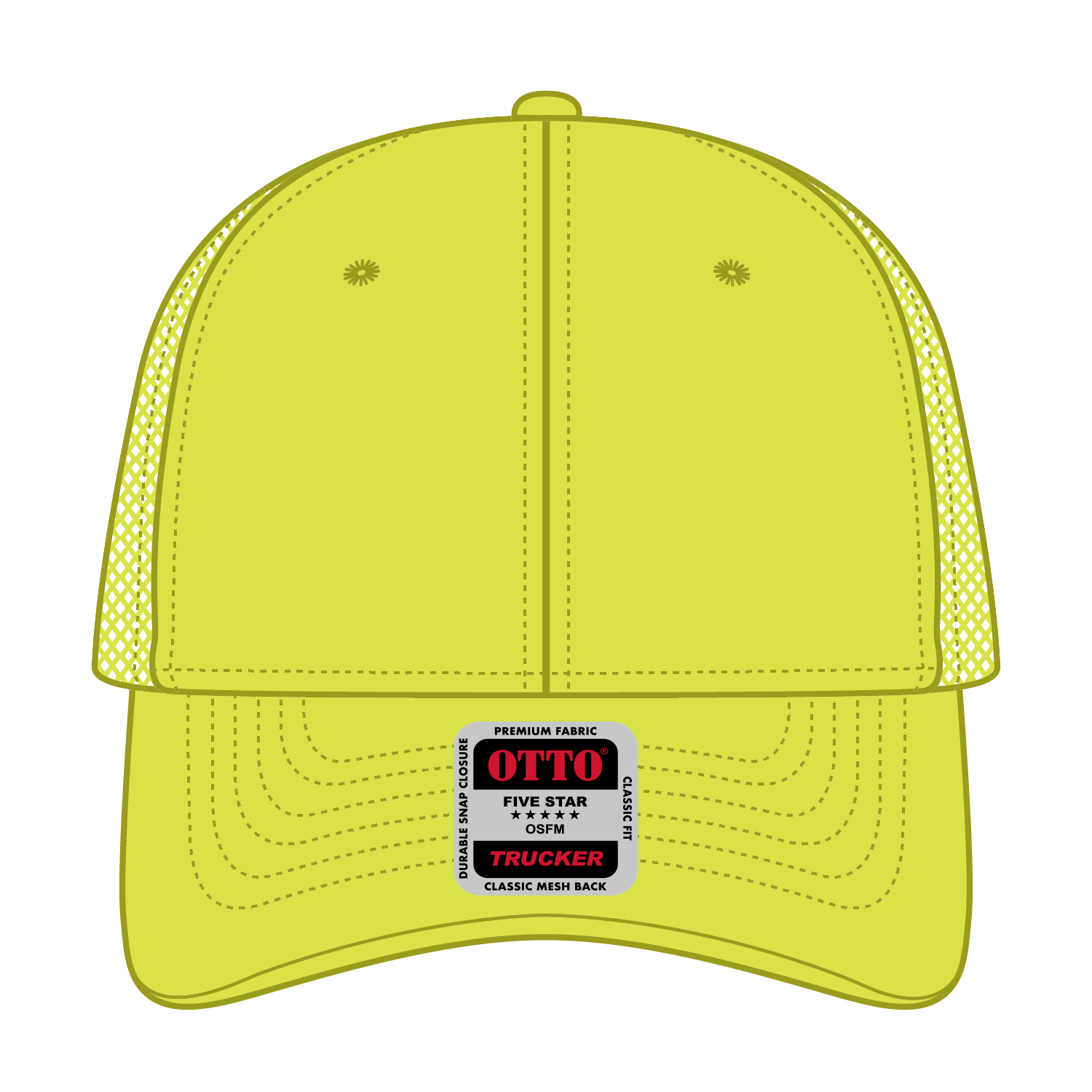83-473 OTTO CAP 6 Panel Low Profile Mesh Back Trucker Hat