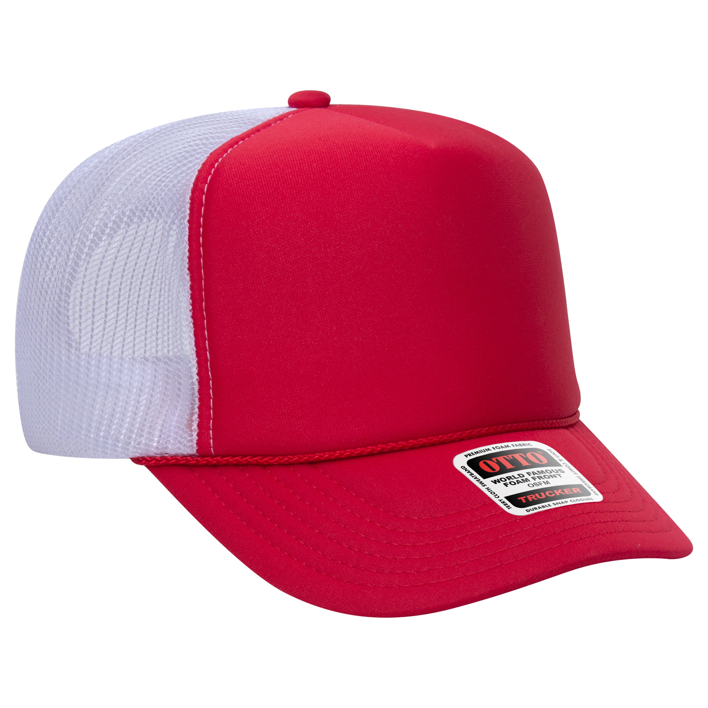 39-165 OTTO CAP 5 Panel High Crown Mesh Back Trucker Hat