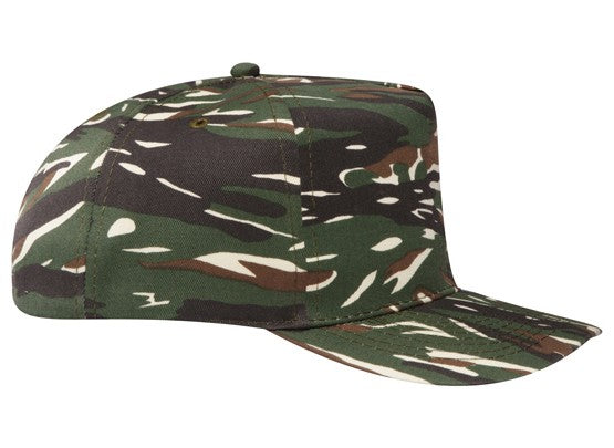 46-047 OTTO CAP Camouflage 5 Panel Mid Profile Baseball Cap