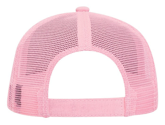 32-934 OTTO CAP 5 Panel Mid Profile Mesh Back Trucker Hat