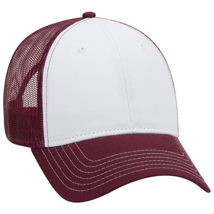 83-1239 OTTO CAP 6 Panel Low Profile Mesh Back Trucker Hat